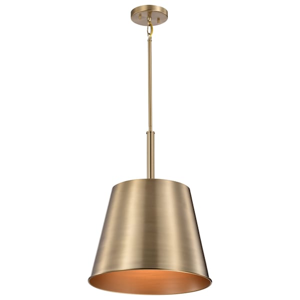 Alexis 1-Light Large Pendant - Burnished Brass And Gold Finish